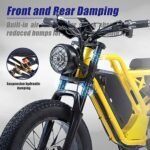 2000W Electric Bike for Adults,35MPH AWD Dual Motor Electric Mountain Bike,48V23Ah Removable Battery,26" Fat tire Electric Bicycles,with Suspension Fork,21 Speed Gears - Image 5