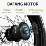 Asomtom Ebikes for Adults, 750W Electric Bike Adults BAFANG Motor 48V 15Ah Removable Battery Adult Bicycles,29MPH 35-60MI Mountain Bike,7-Speed E UL Certified, Silver-gray, 26'' - Image 2