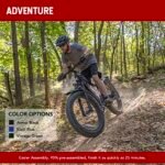 E-Scout, 750W Electric Bike Adults, Up to 60Miles Motor Ebike, 48V 15Ah Battery, 26'' Fat Tire 28MPH Men Women Bicycle for Snow Beach Mountain Off Road Commuter - Image 6