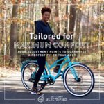 sixthreezero Around The Block Women's Electric Bicycle, 7 Speed Beach Cruiser eBike with Rear Rack, 250/500 Watt Motor, 26 Inch Wheels, Multiple Colors - Image 4