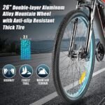 ANCHEER Electric Bike for Adults, [Peak 750W Motor] Electric Mountain Bike, 26" Sunshine Commuter Ebike, 55 Miles 22MPH Electric Bicycle with 48V/374Wh Battery, LCD Display, 21Speed, Front Suspension - Image 6