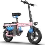 Toofly Foldable Electric Bike for Adult, 20MPH Speed & 20Miles Long Ranges, 500W Motor & 48V 15Ah Removable Battery, 14" Tires Folding E Bike Adults Electric Bicycle for Commuter Travel