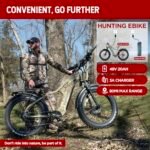 E-Scout PRO, 750W Peak 1000W Electric Bike Adults, 80Miles Motor Ebike, 48V 20Ah Battery, 26'' Fat Tire 28MPH Bicycle for Snow Beach Mountain Off Road Commuter - Image 4