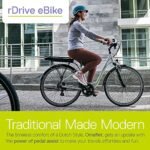 Electric Bike, Delta Cycle rDrive Ebike - 396Wh Lithium-Ion Battery, 55 Miles On A Single Charge - 7 Speed Shimano Gear System, Front & Rear V-Brakes - Safety Lights, Storage Rack & Kickstand - Image 2