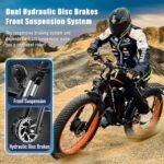 Da06 Electric Bike for Adults,Dual Motor Ebike AWD 2000W,21-Speed 35MPH Mountain Snow Ebike with Removable 52V 23AH Battery,26" x 4.0 Fat Tire E-Bike with High-Capacity Cycling Pannier Bag - Image 6